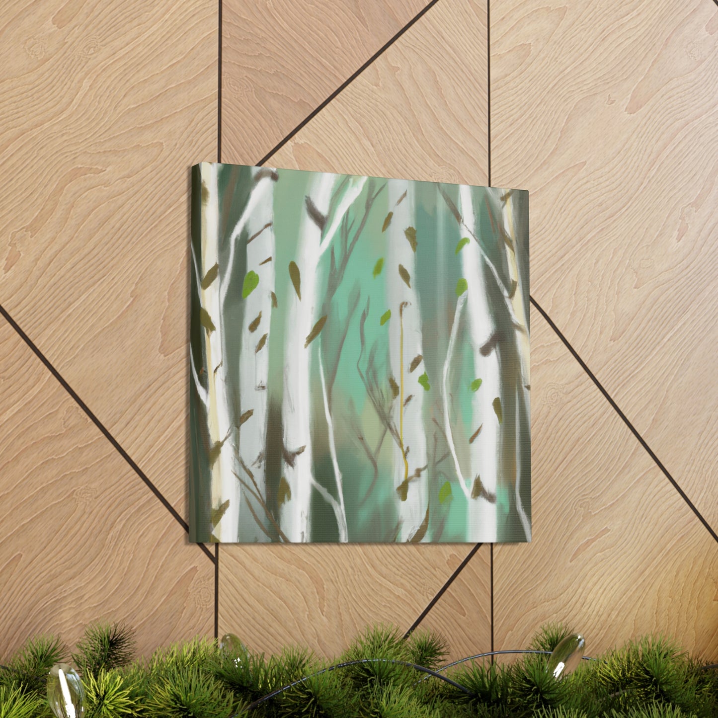 Birch in Winter Solace - Canvas