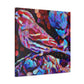 "House Finch Impressionism" - Canvas