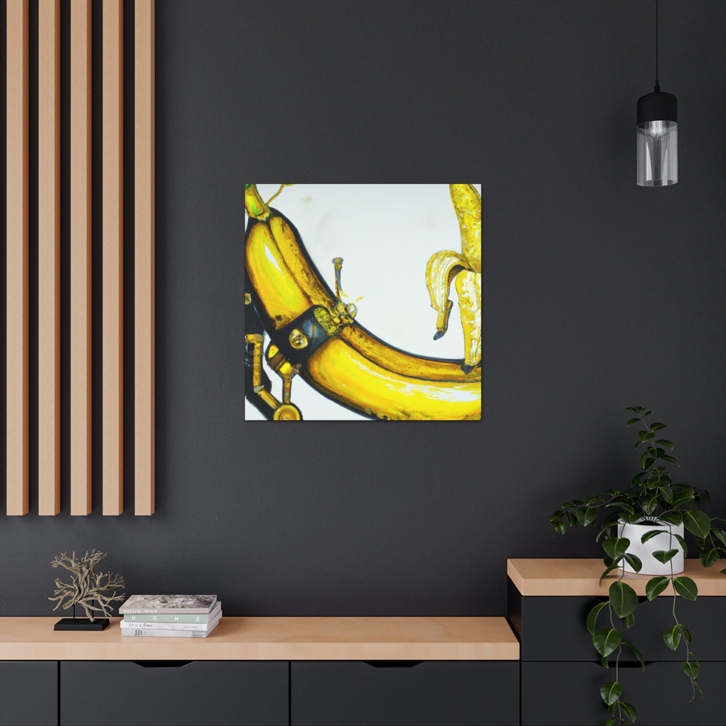 Bananna in Steampunk Time - Canvas