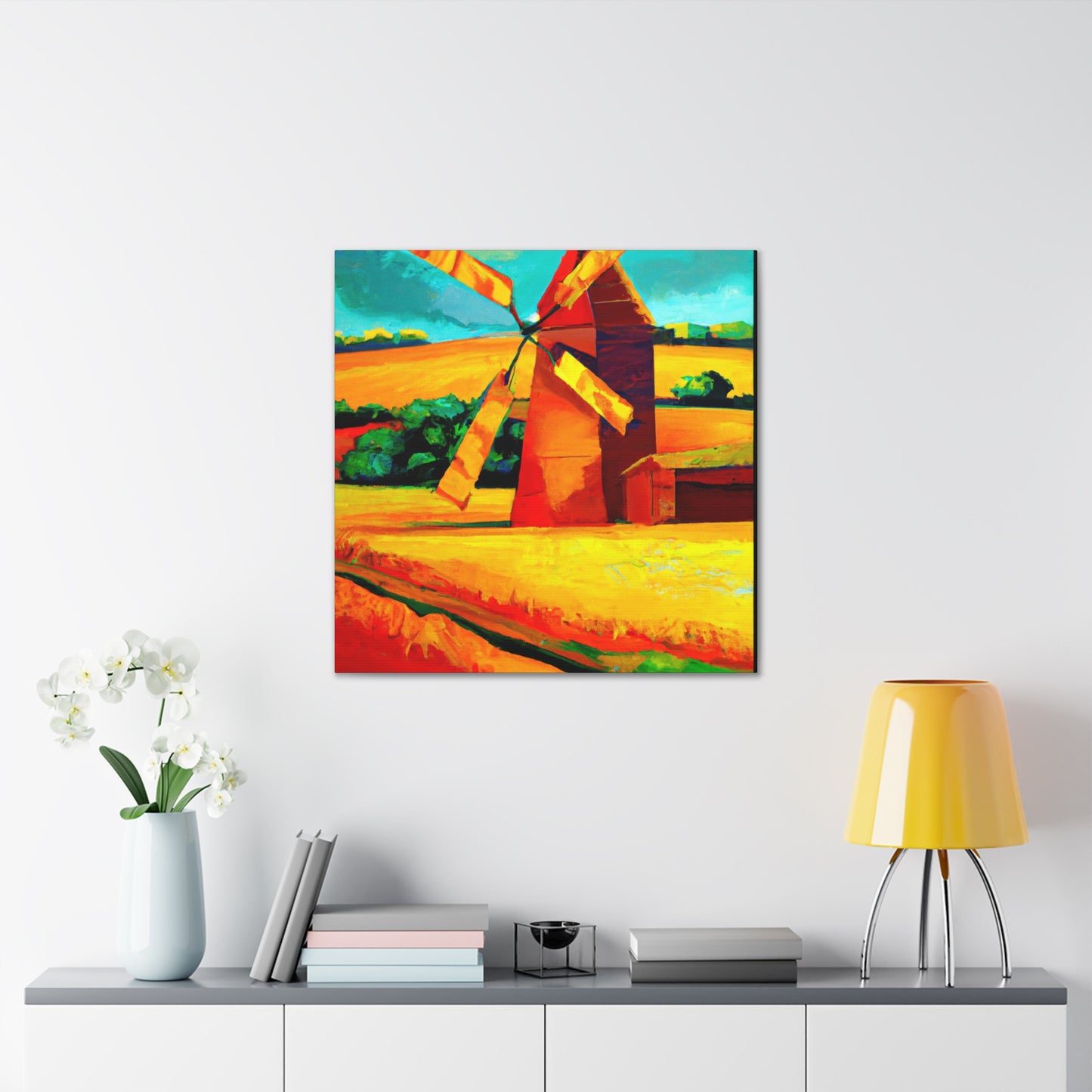 "Windmill on the Horizon" - Canvas