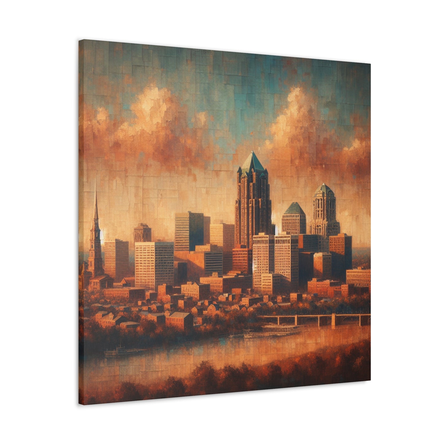 "Concrete Symphony: Urban Elegance" - Canvas