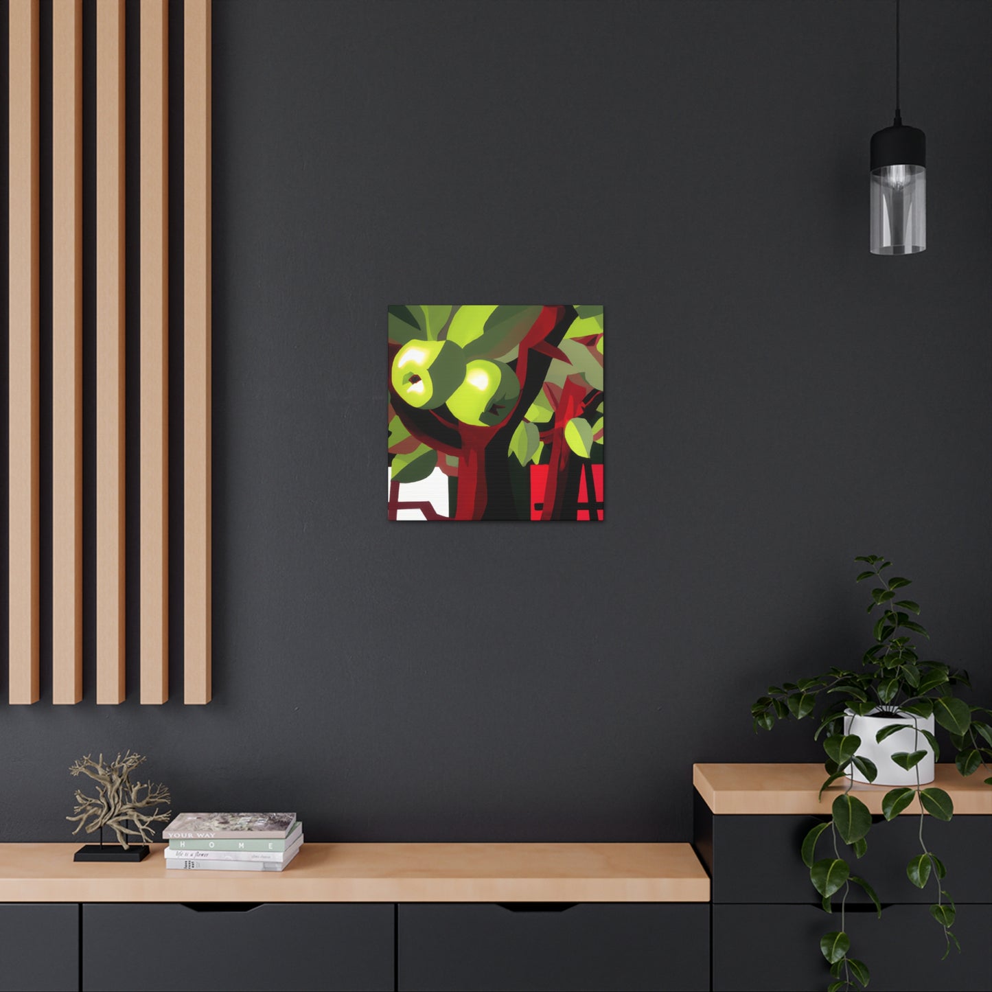 "Apple Tree Reflection: Deco" - Canvas