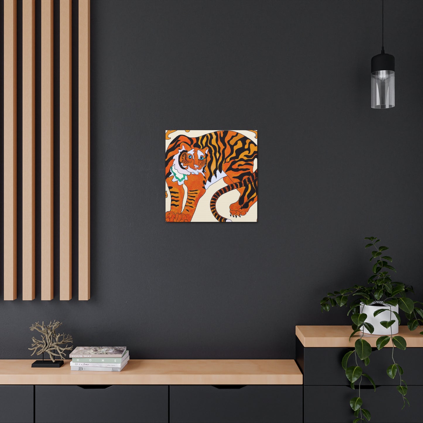 Bengal Tiger Unleashed. - Canvas