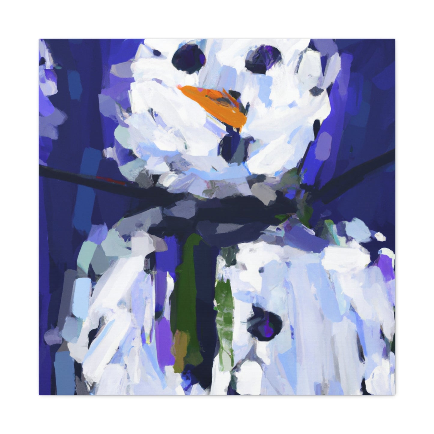 Snowman in Winterland - Canvas