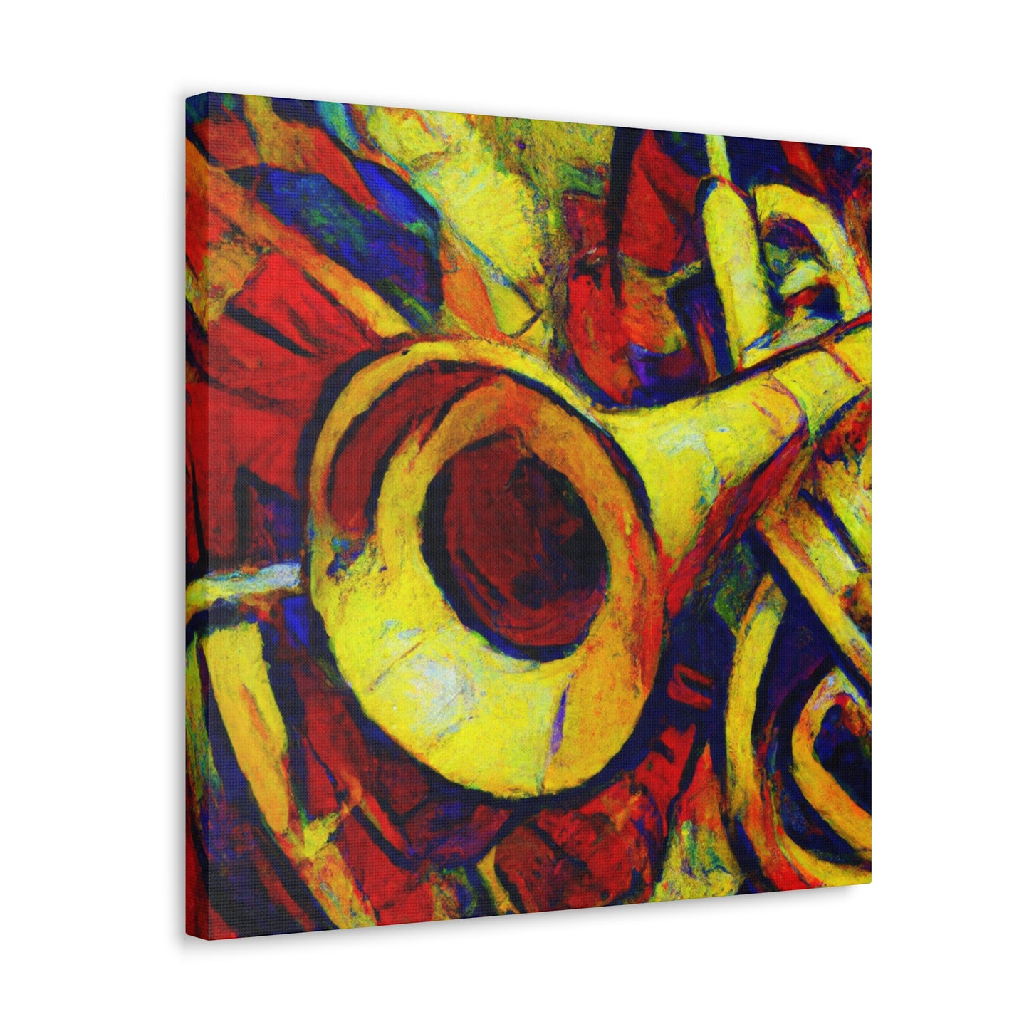 Trombone in Impressionism - Canvas