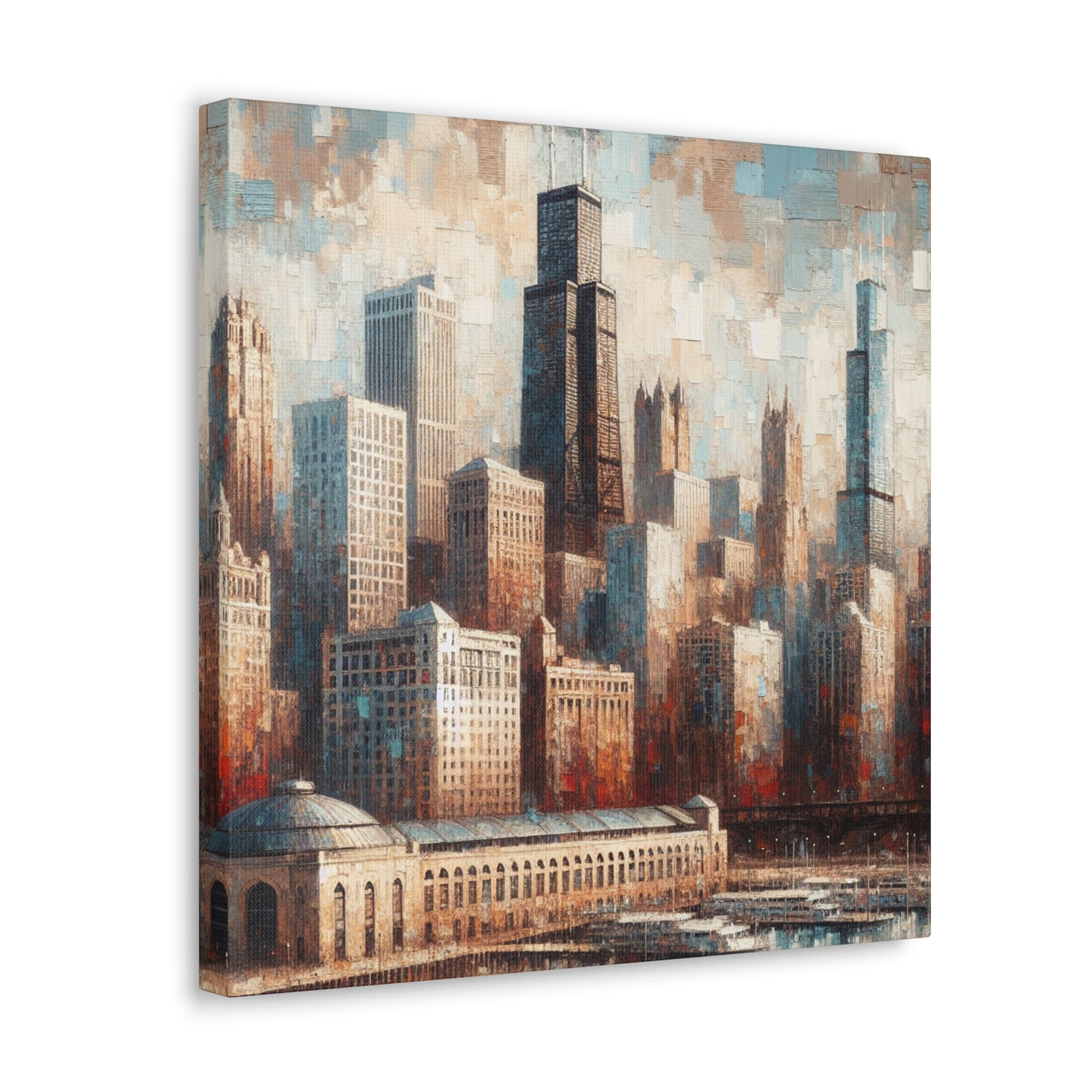 "Urban Symphony Unveiled" - Canvas