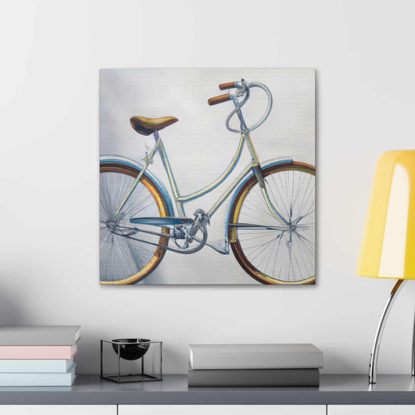 "Cycling into Daylight" - Canvas