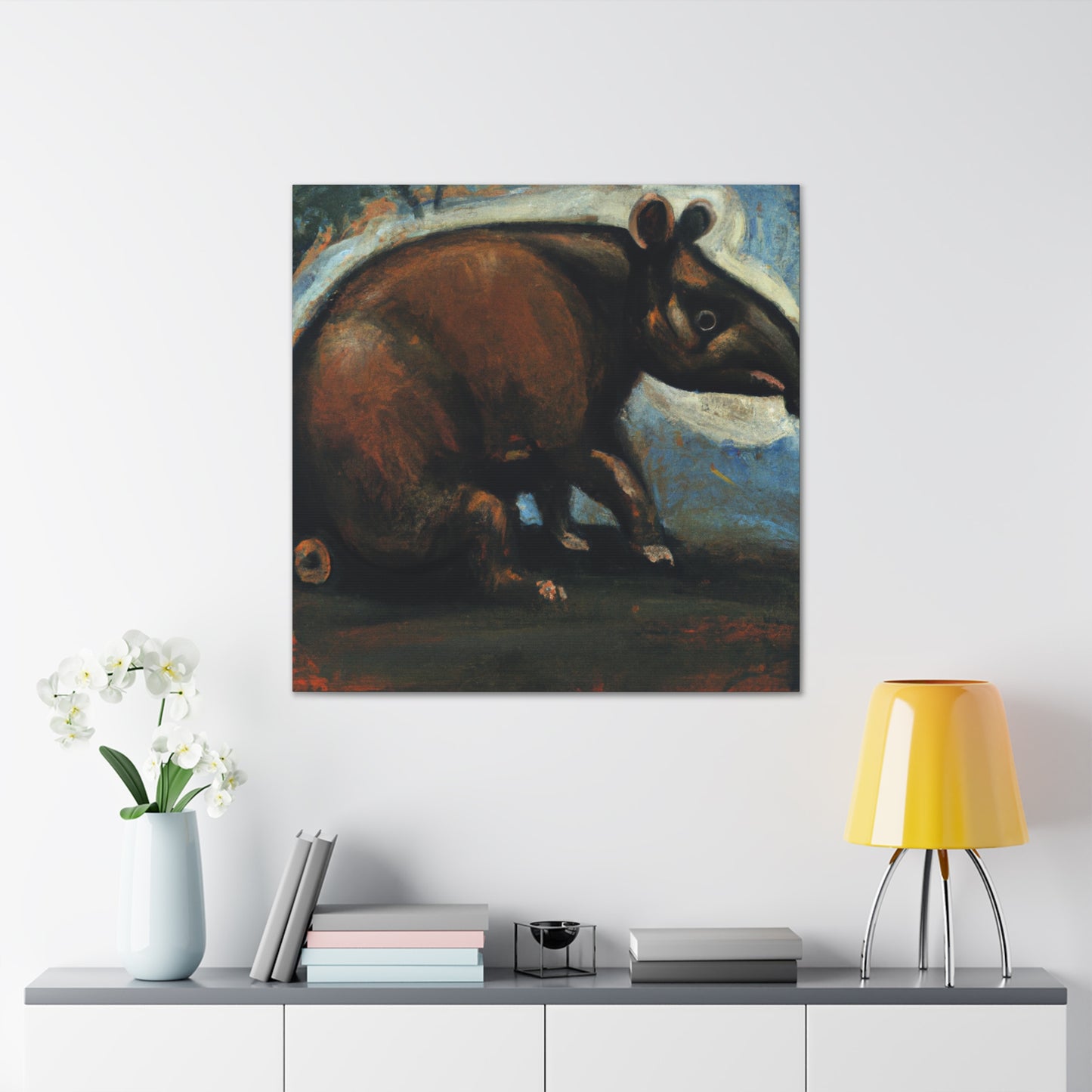 Malayan Tapir Painting - Canvas