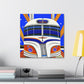 "Bus Goes Art Deco" - Canvas