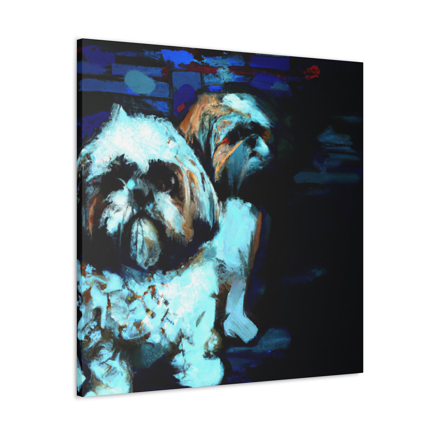 "Shih Tzu's Delightful Dance" - Canvas