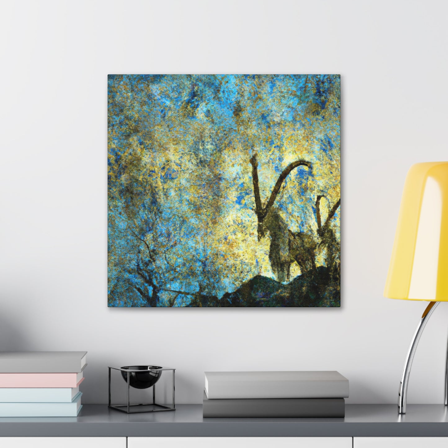 "Ibex in Art Nouveau" - Canvas