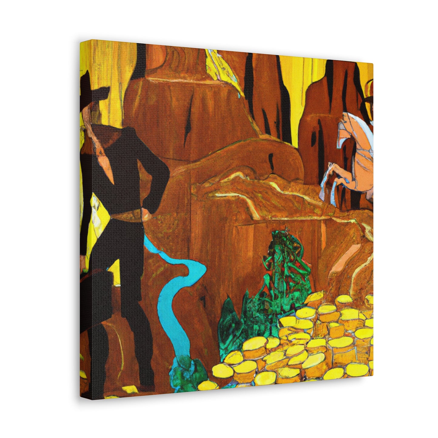 Golden Underworld Mine - Canvas