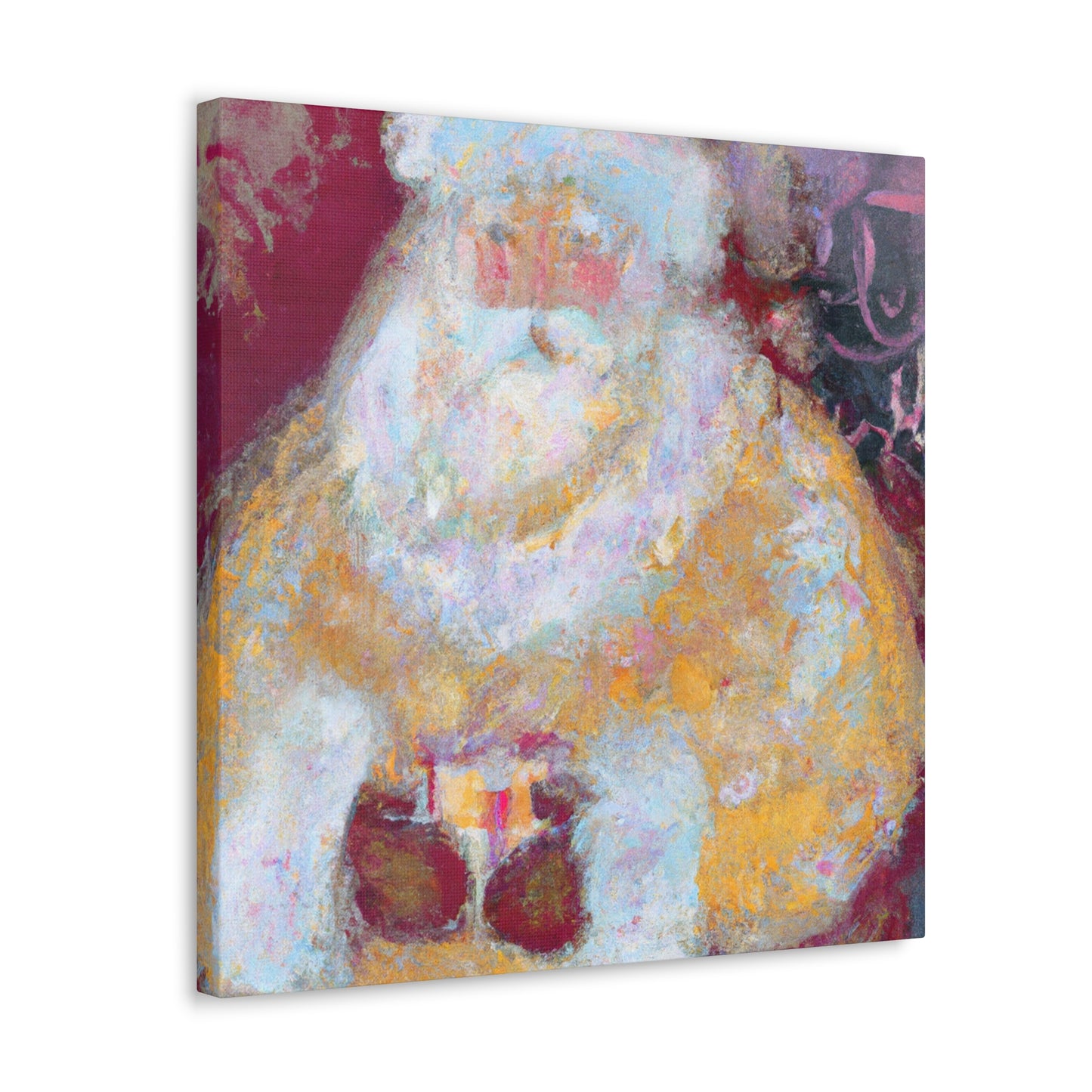 Santa in Abstracted Form - Canvas