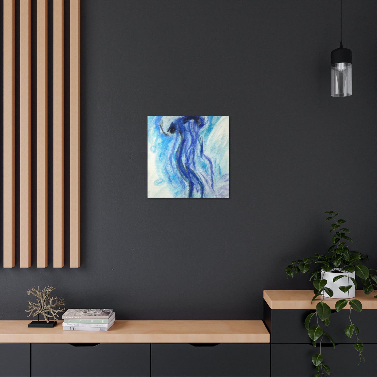 Jellyfish Vibrant Hues - Canvas