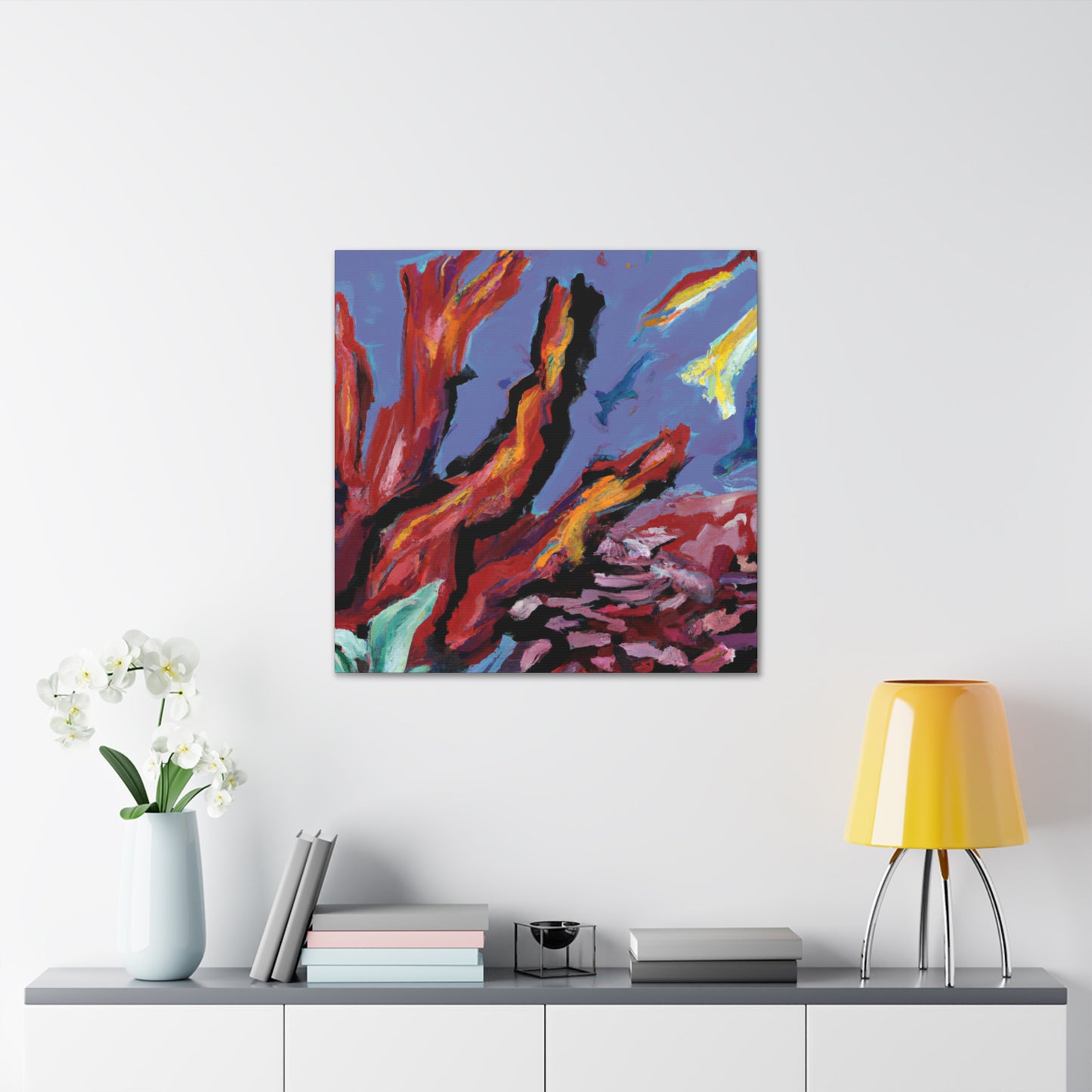 "Coral in Abstraction" - Canvas