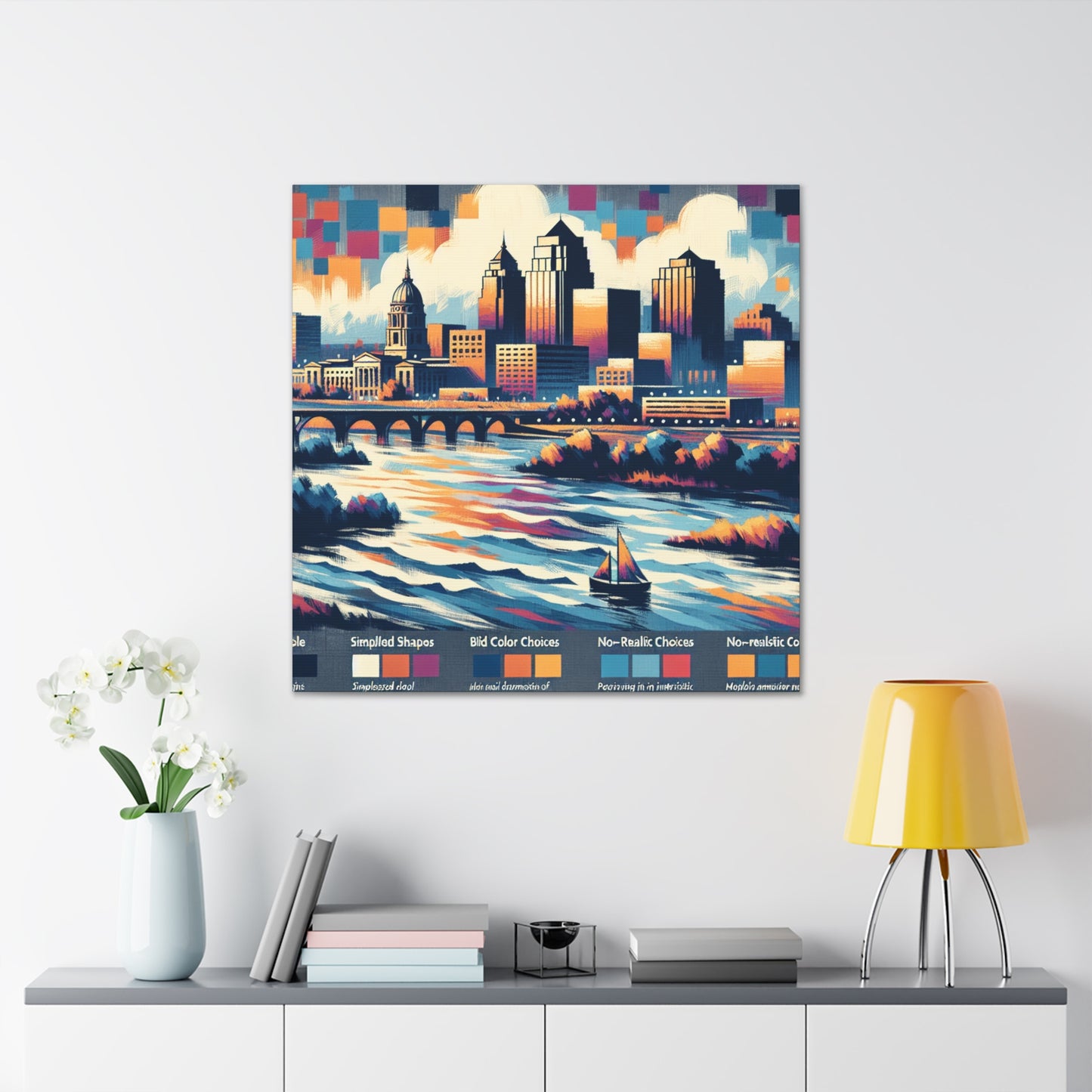 "Vibrant Heartland Hues" - Canvas