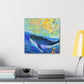 Whale in Impressionism - Canvas