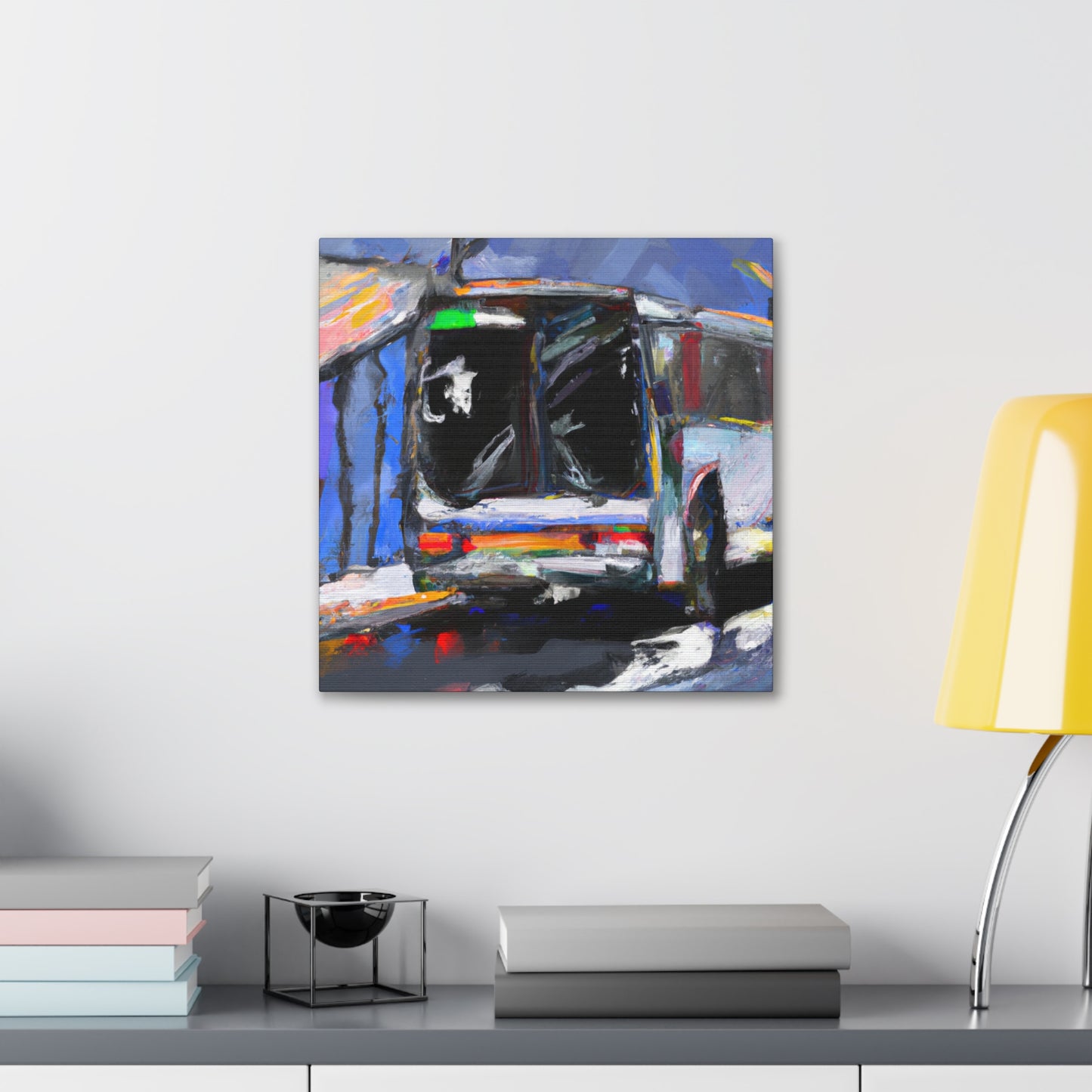 "Bus at Ballyhoo Corner" - Canvas