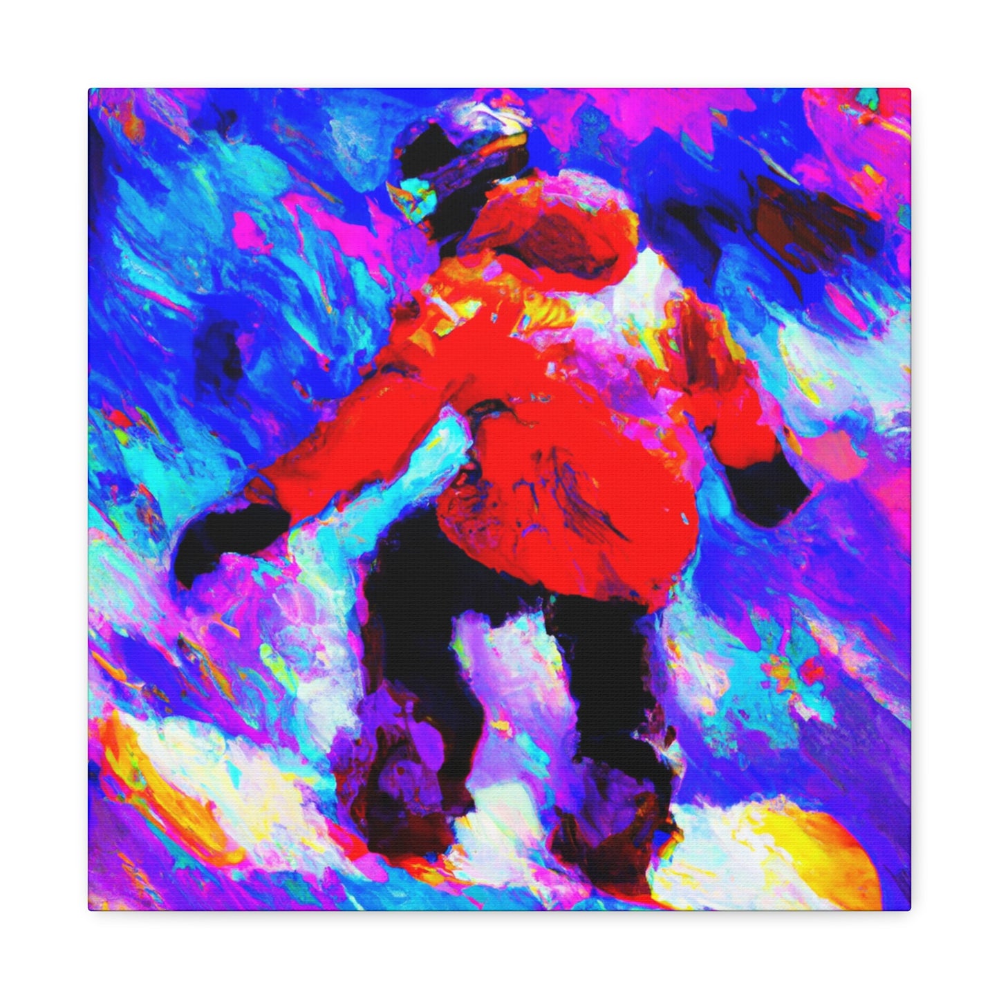 Snowboarding on Ice - Canvas