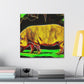 Warthog in Abstract. - Canvas