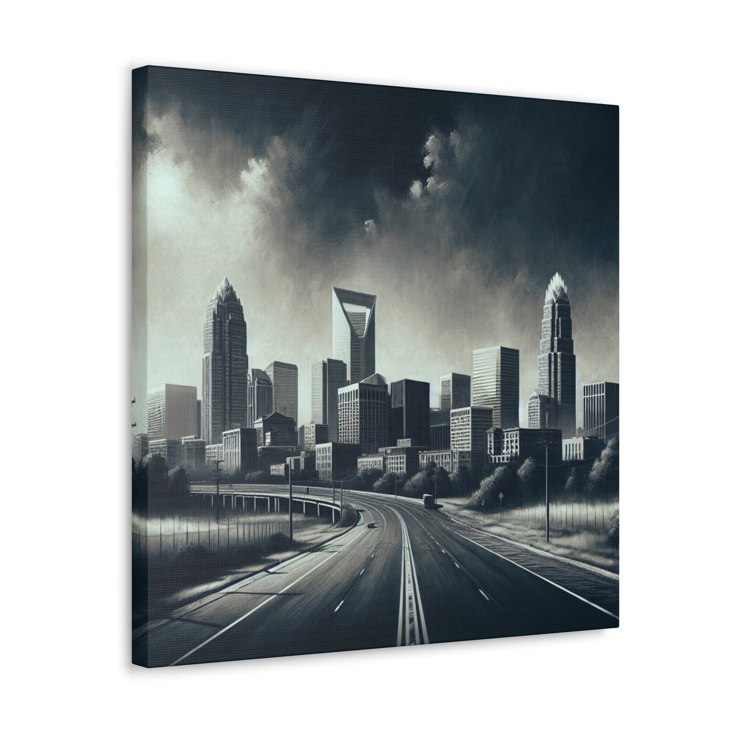 "Urban Symphony in Motion" - Canvas