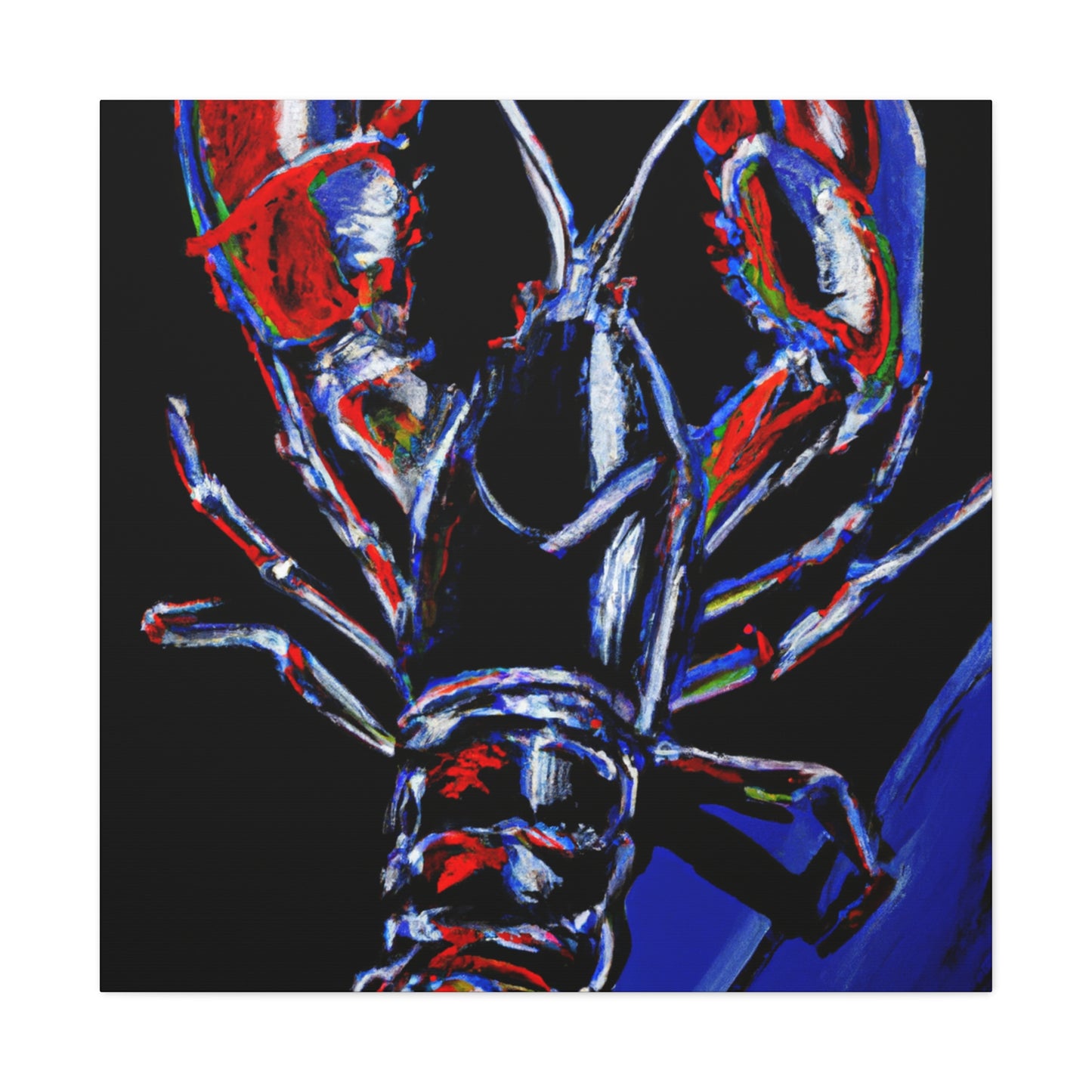 Lobster Hyperrealism Painting - Canvas