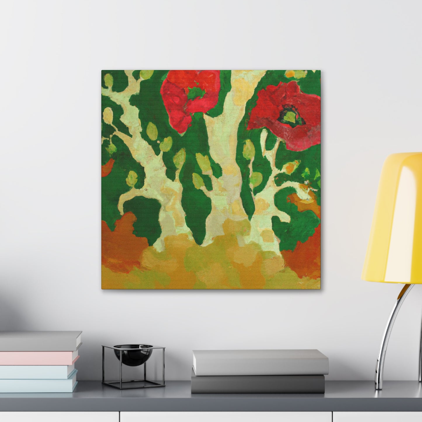 Poppies in Moonlight - Canvas