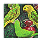 "Conures in Heavens Haze" - Canvas