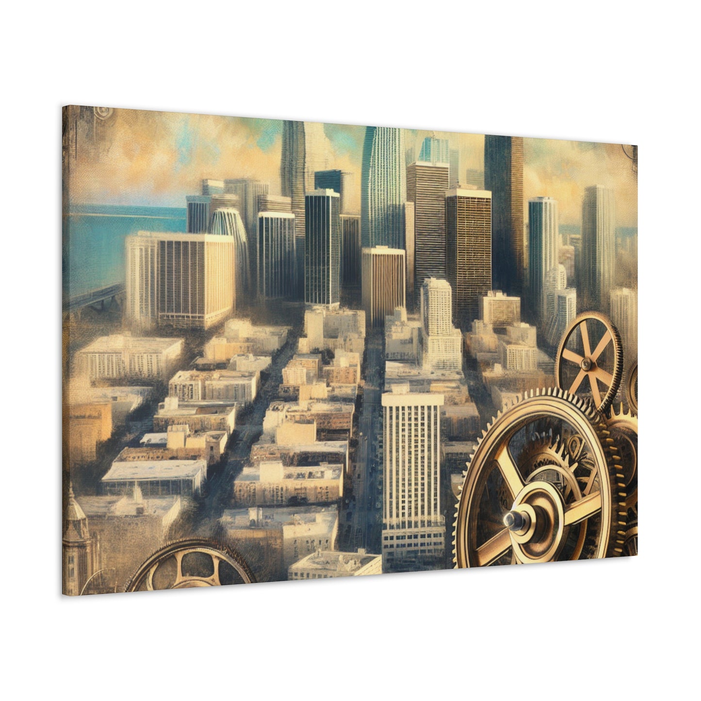 "Aetherial Miami Metropolis" - Canvas