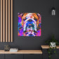 "English Bulldog Portrait" - Canvas