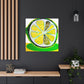 Lemon Folk Art Painting - Canvas