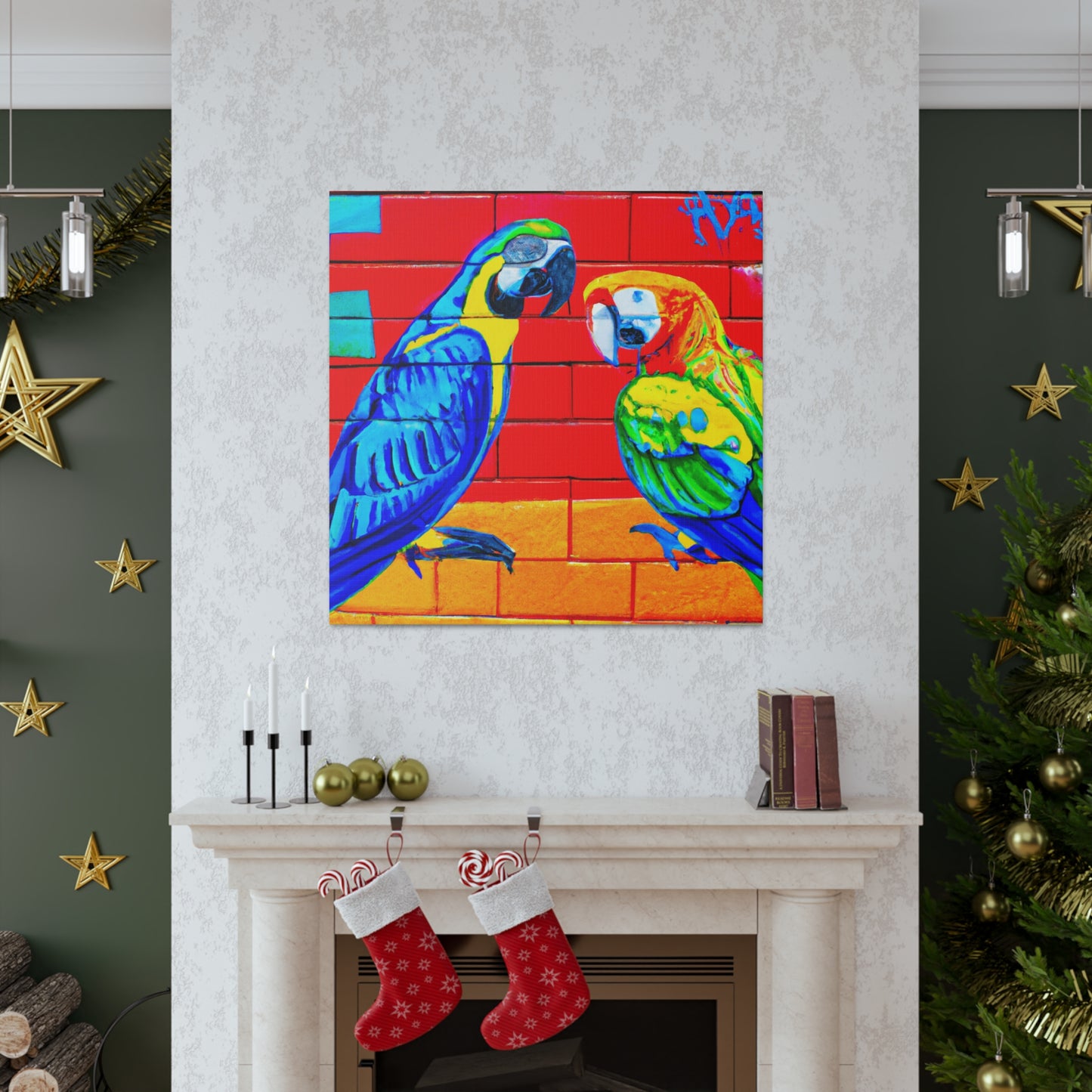 Macaws in Splendor. - Canvas