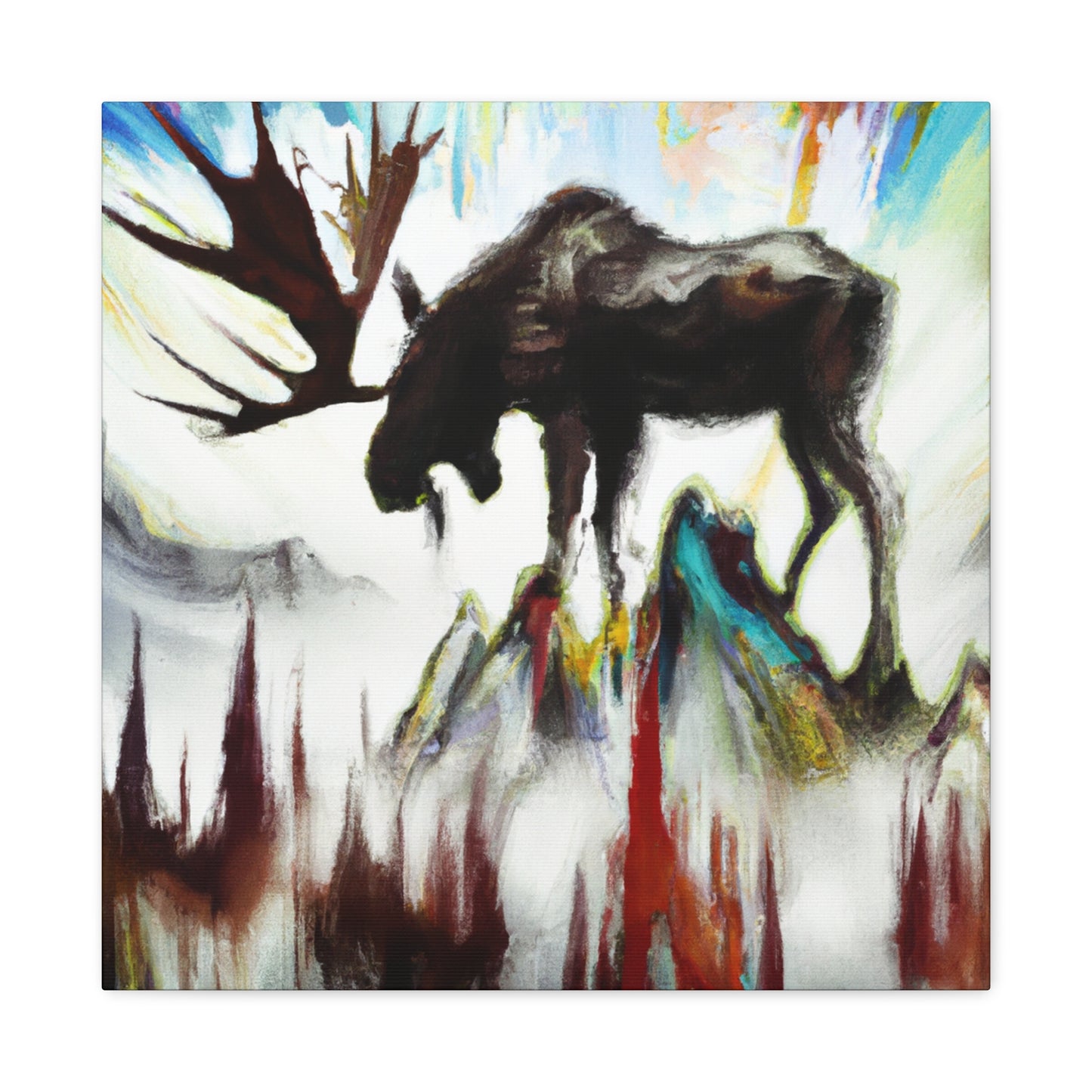 Moose on a Canvas - Canvas