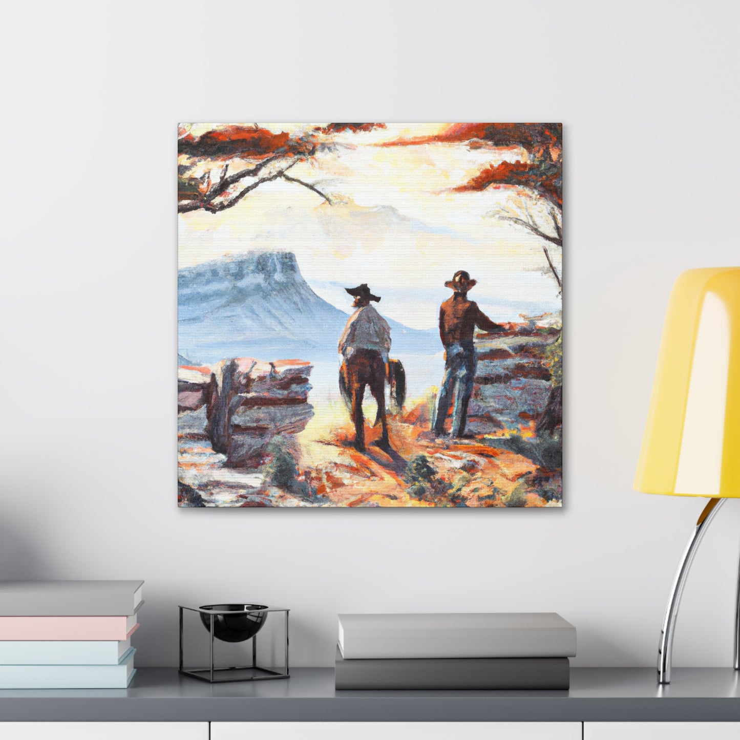 Western Plains Reminiscence - Canvas