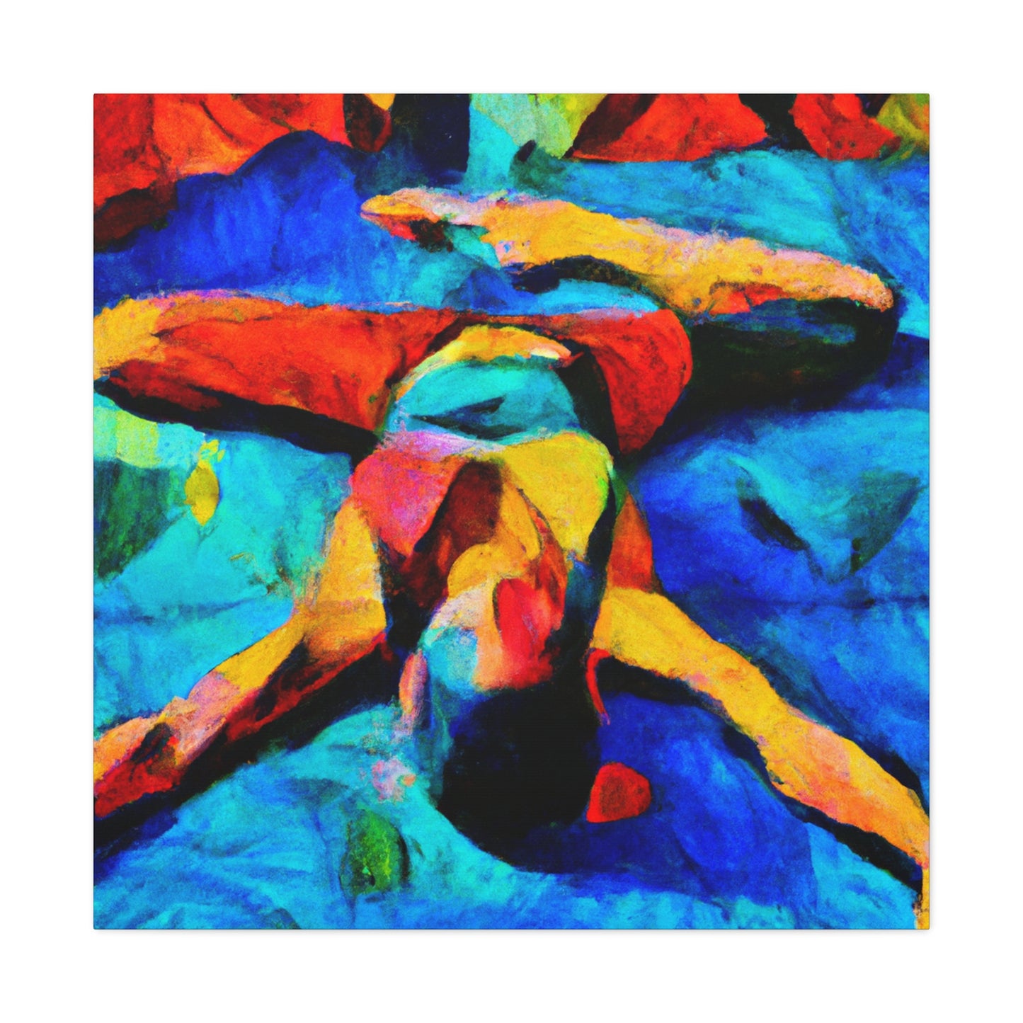 Yoga in Monet's Garden - Canvas