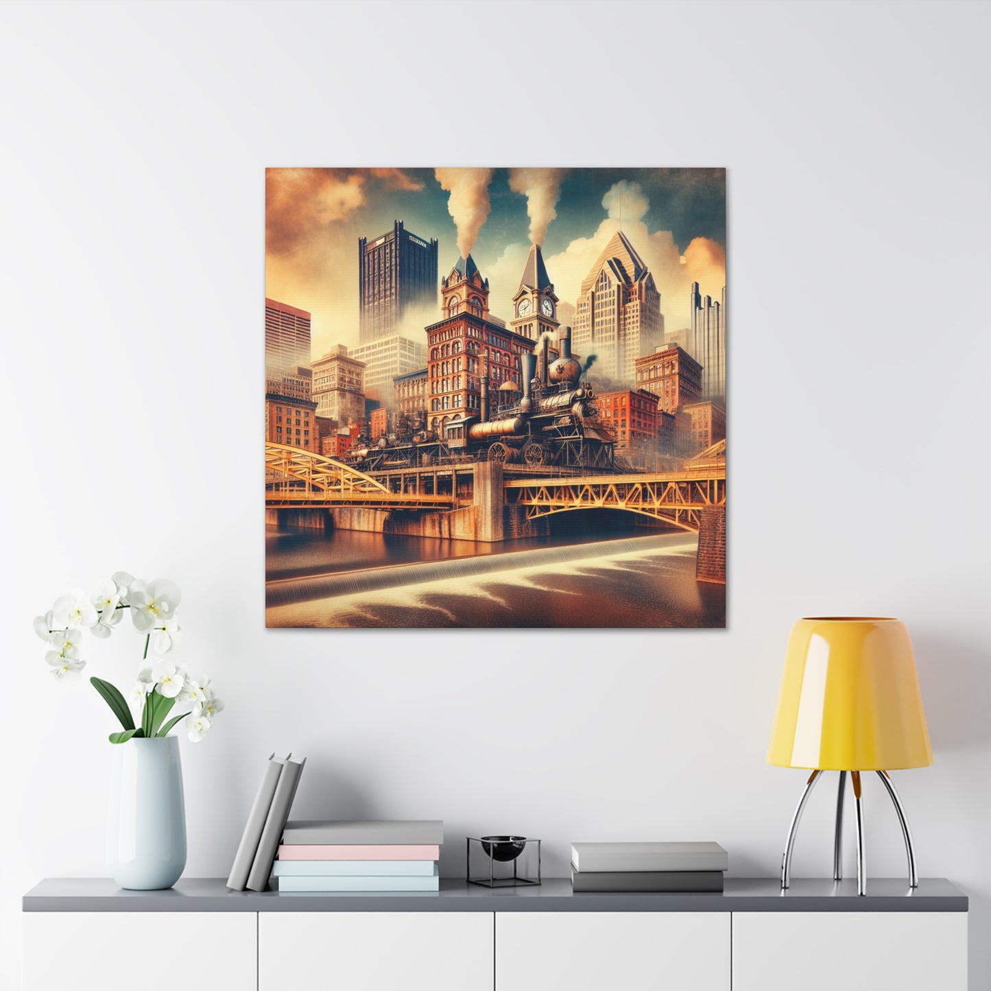 "Pittsburgh's Steam Emporium" - Canvas