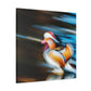 "Mandarin Ducks in Deco" - Canvas