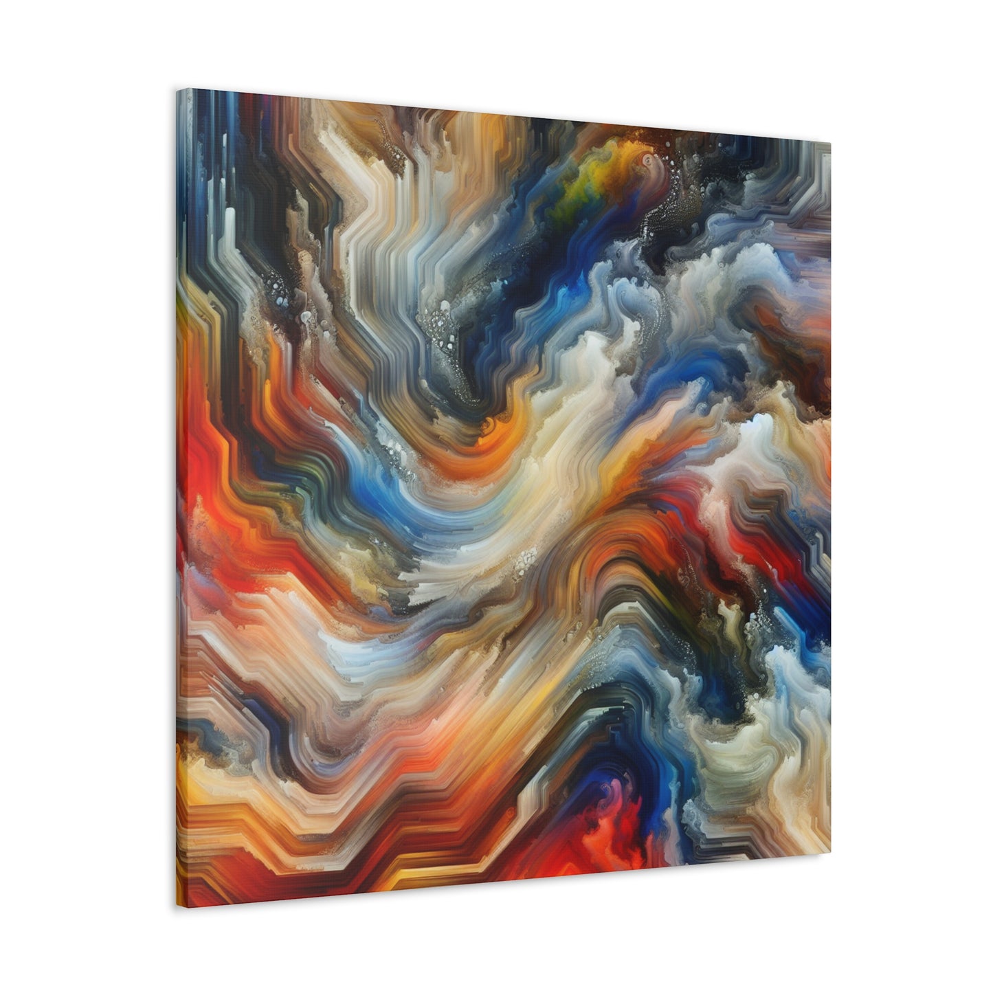 Whispers of Colorful Flames - Canvas