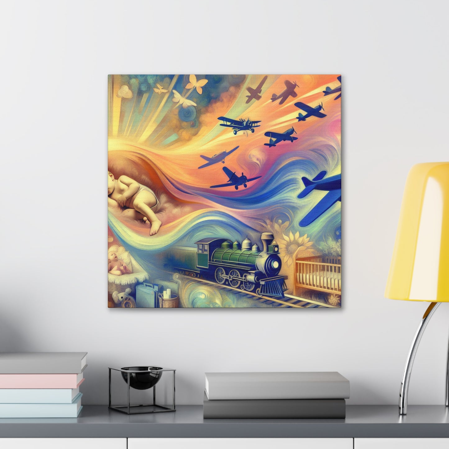 Whimsical Transportation Dreams - Canvas