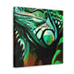 Iguana's Art Deco Pose - Canvas