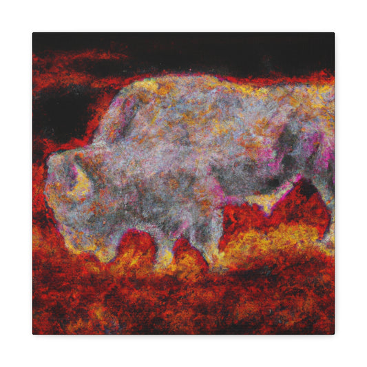 "Bison on the Prairies" - Canvas