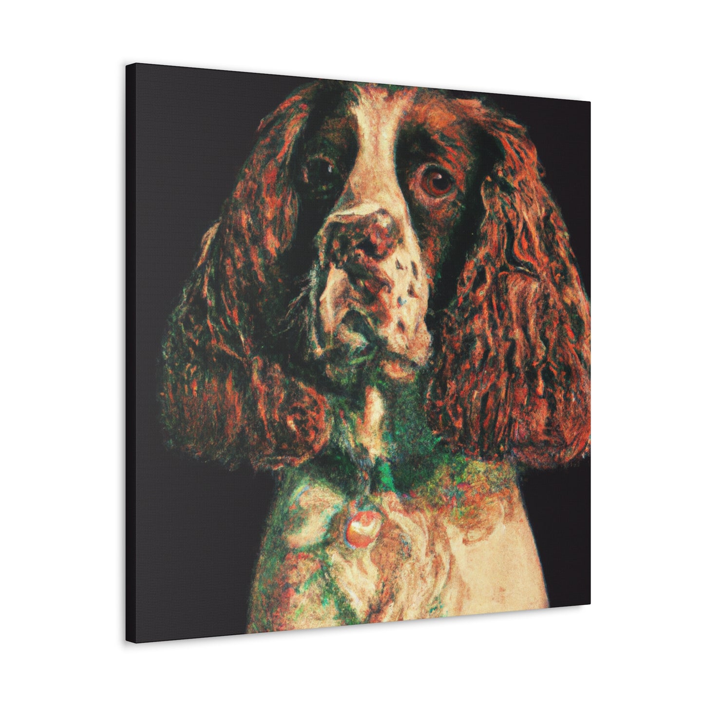 English Springer Spaniel-portrait - Canvas