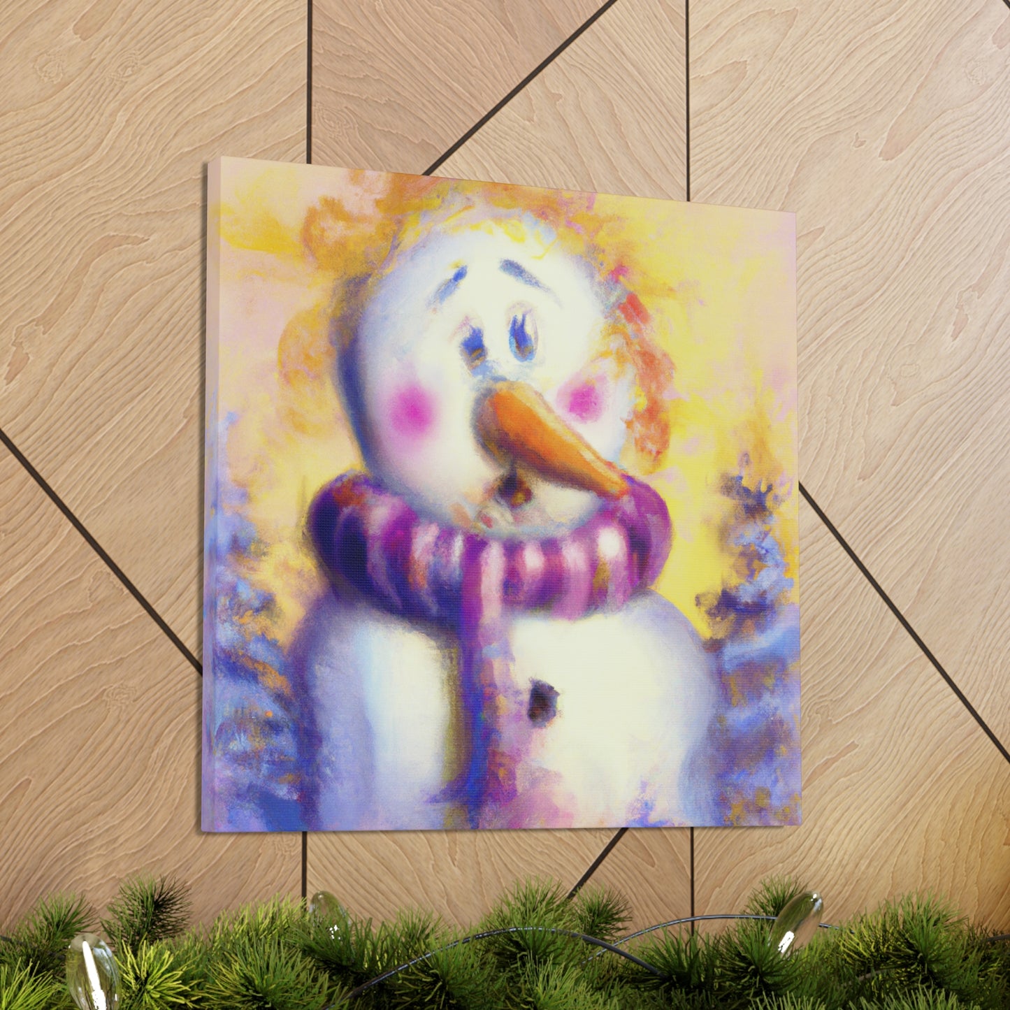 "Snowman in Surreality" - Canvas