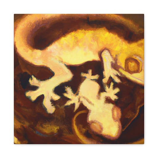 "Crested Gecko Dreamscape" - Canvas