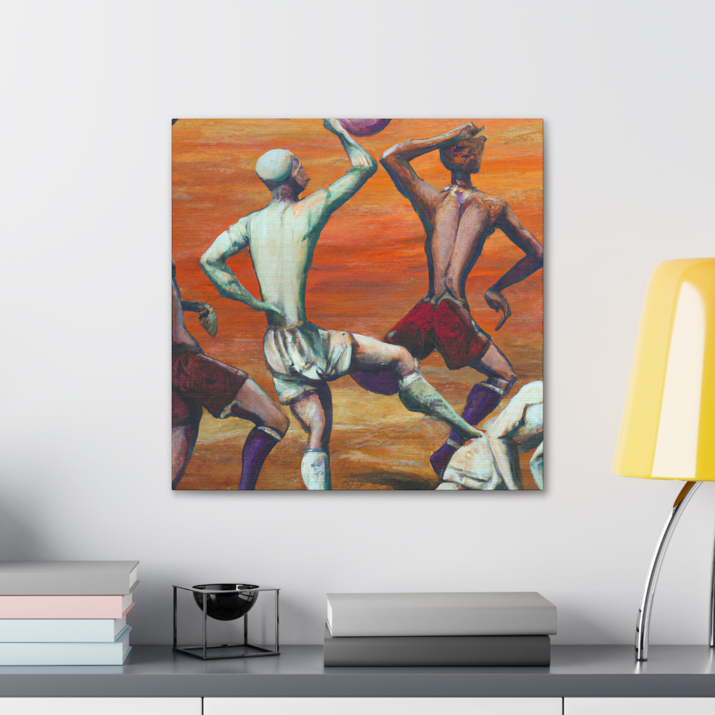 Football in Rococo Style - Canvas