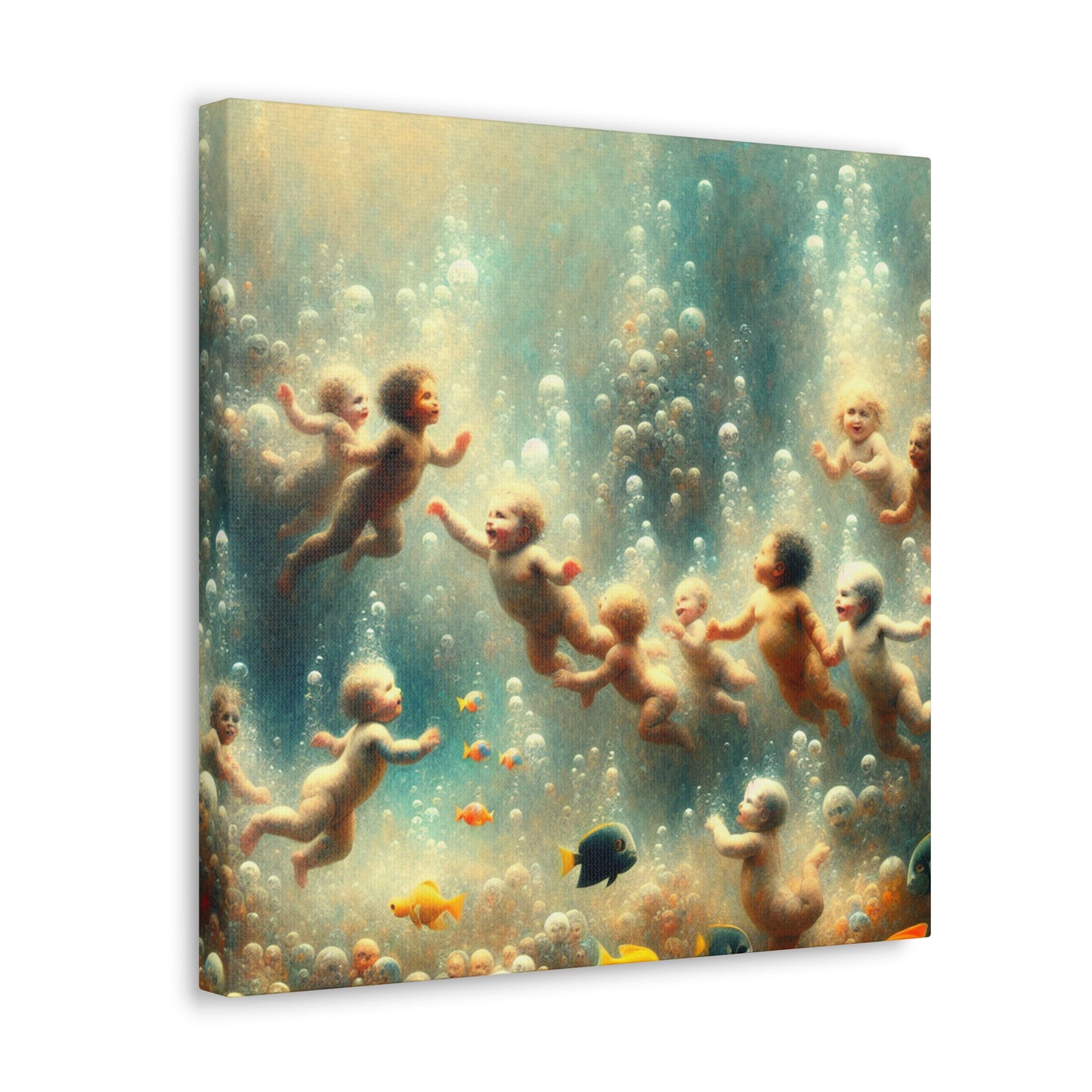 Aquatic Serenity: Afloat Euphoria - Canvas