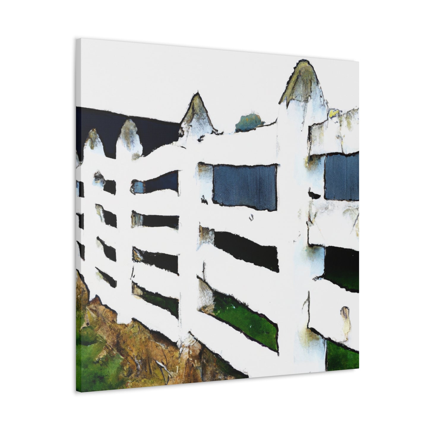 Fence in the Barnyard - Canvas