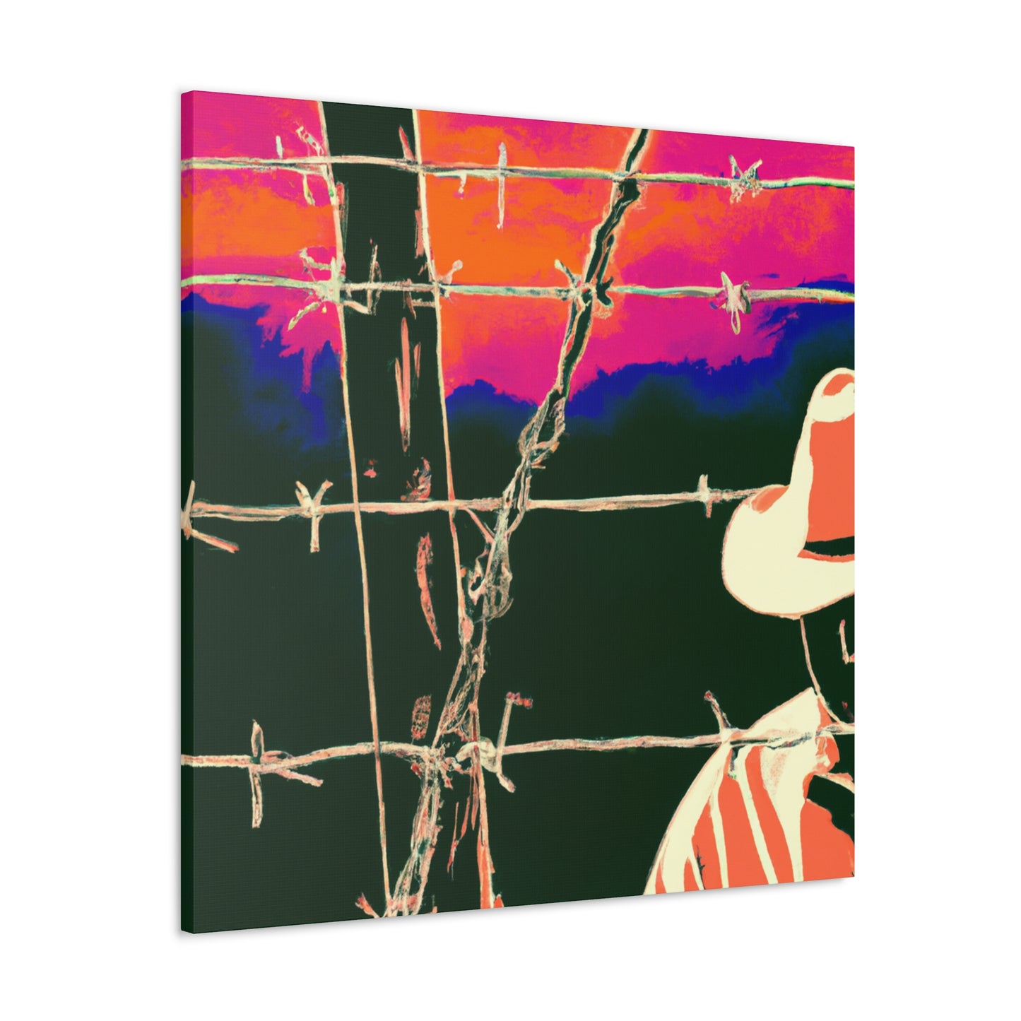 "Barbed Wire Splendour" - Canvas