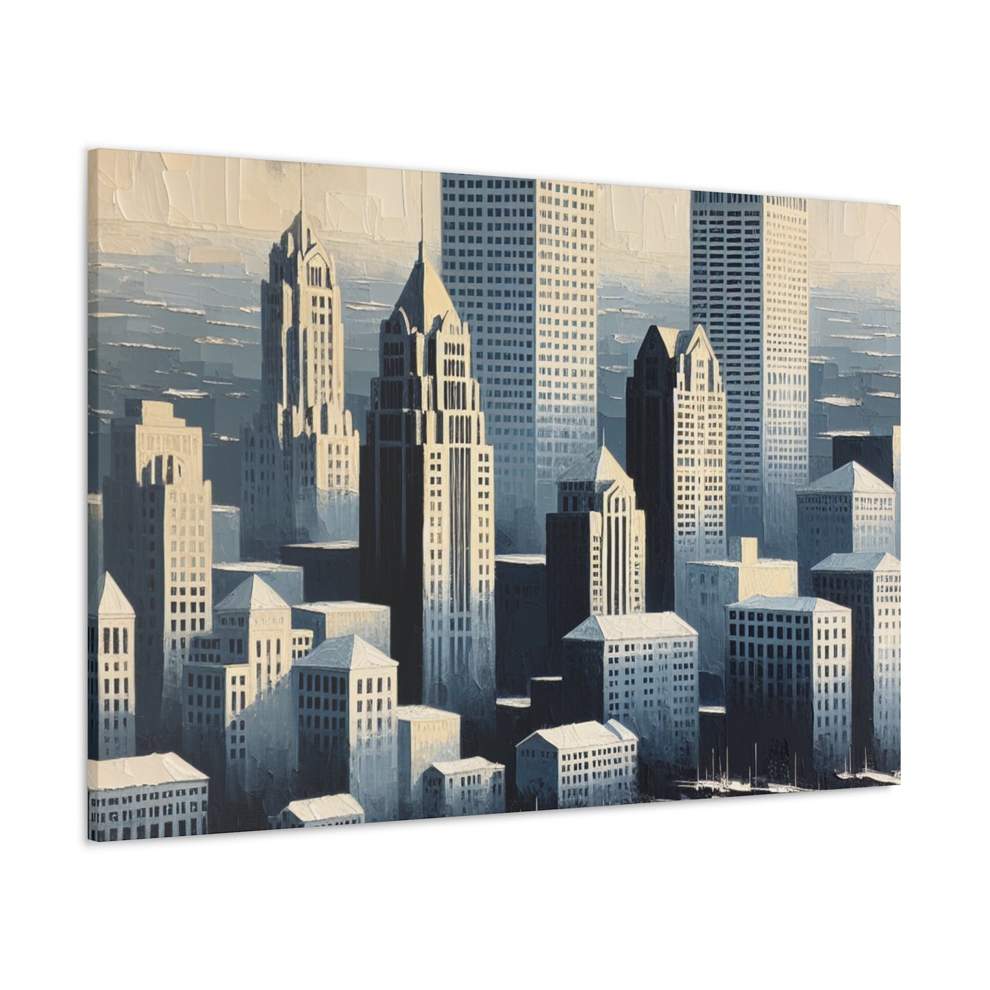 "Gilded Brew City Impressions" - Canvas