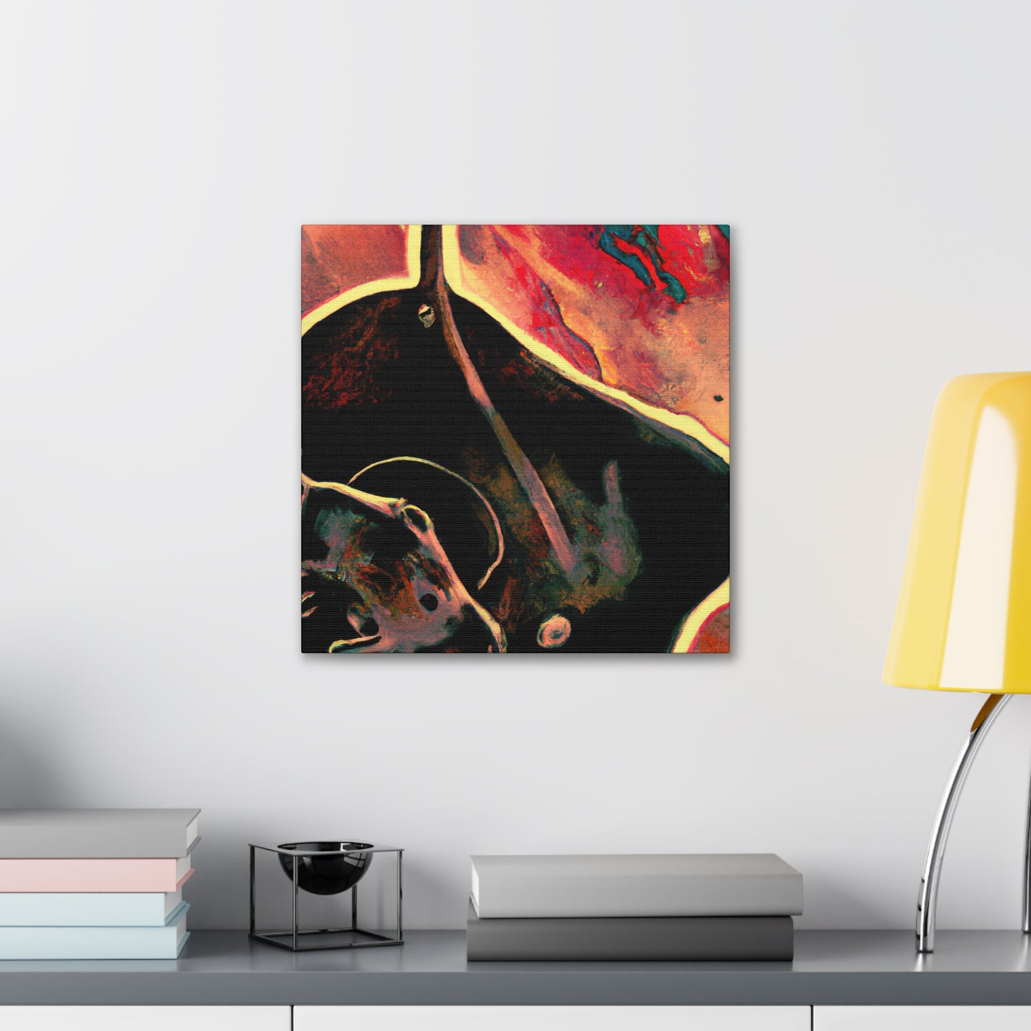 "Surreal Stingray Slumber" - Canvas